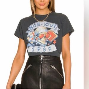 DAYDREAMER Bon Jovi 1989 Tour Tee Vintage Black Tee